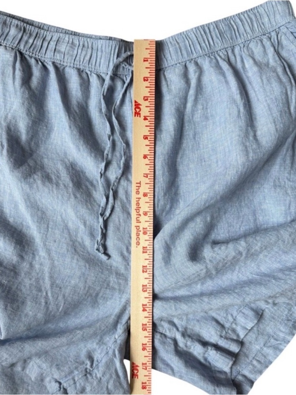 Tahari 100% Linen Drawstring Elastic Waist Shorts Size 2X Good Pre-Owned Cond - Picture 6 of 7